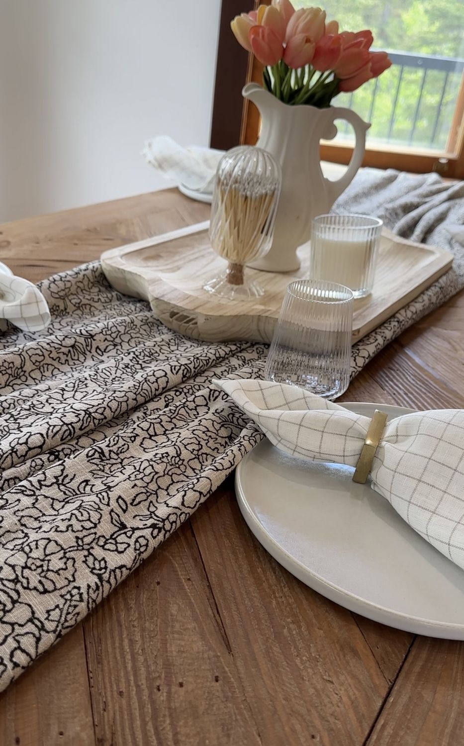 Poppy Print Table Runner