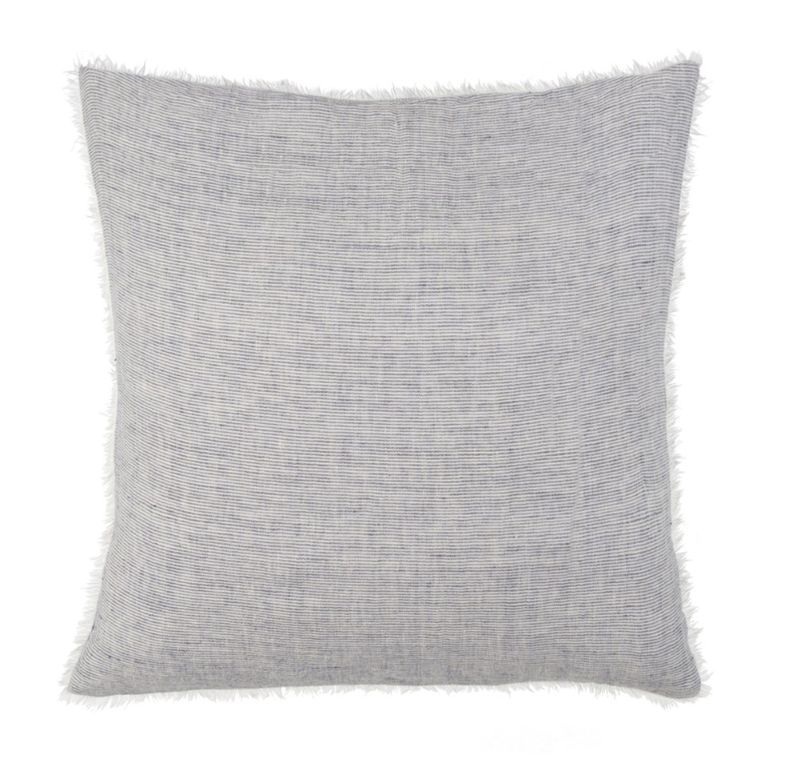 Lina Linen Pillow | Grey Stripe