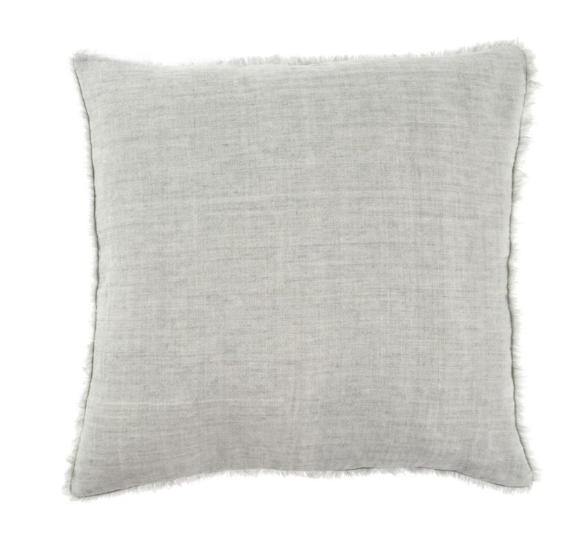 Lina Linen Pillow | Flint Grey