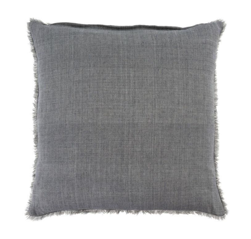 Lina Linen Pillow | Steel Grey