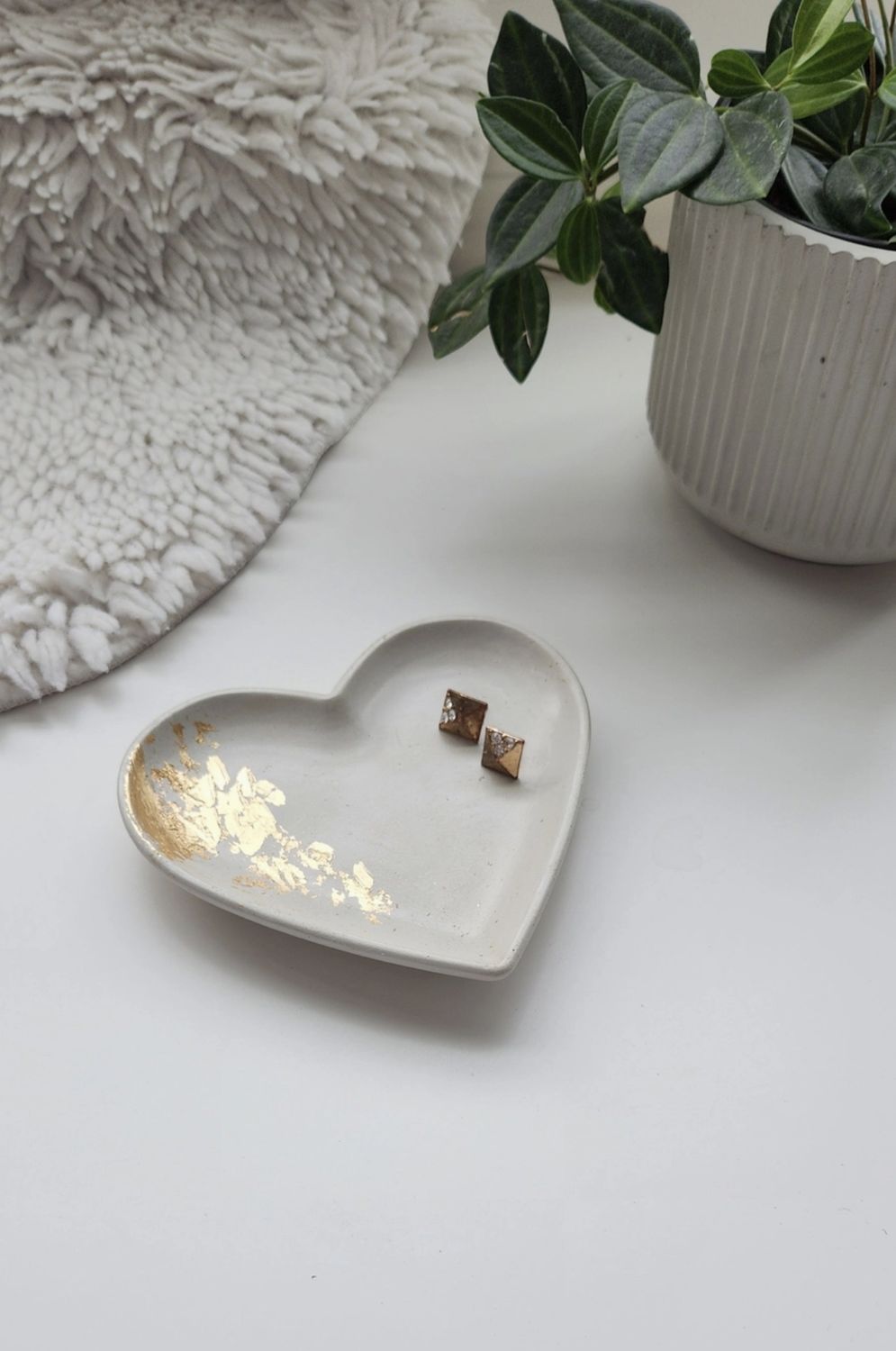 Heart Tray with Gold Accent