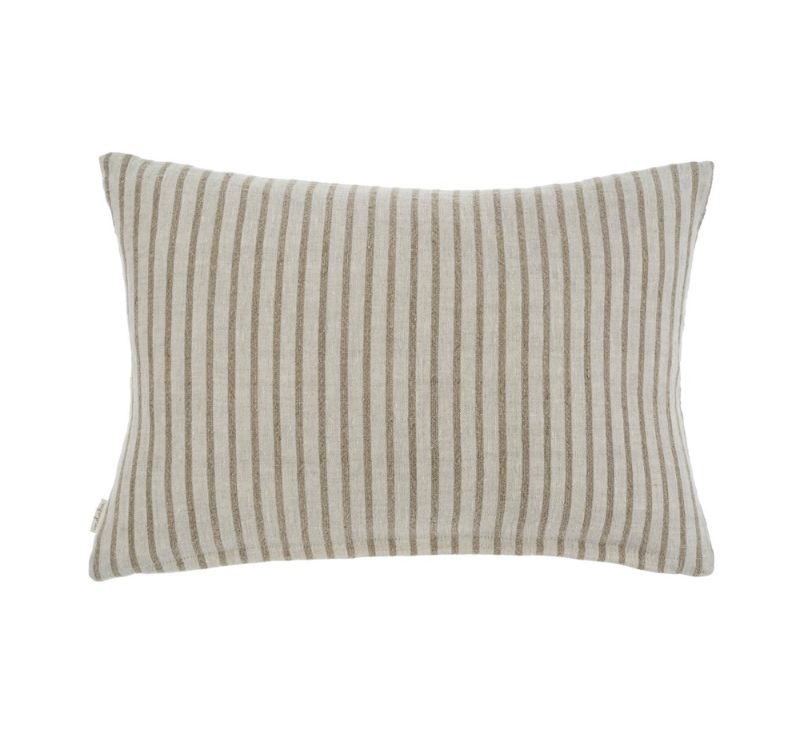 Pinstripe Linen Pillow | Natural