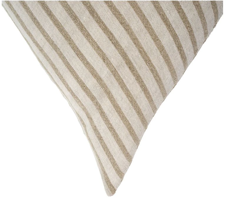 Pinstripe Linen Pillow | Natural
