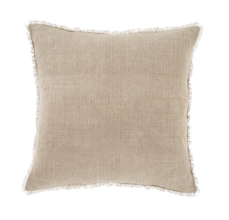 Lina Linen Pillow | Oat 20&quot;