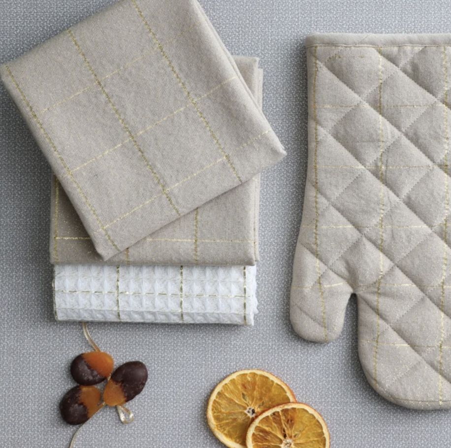 Soft Check Towels | Set of 3