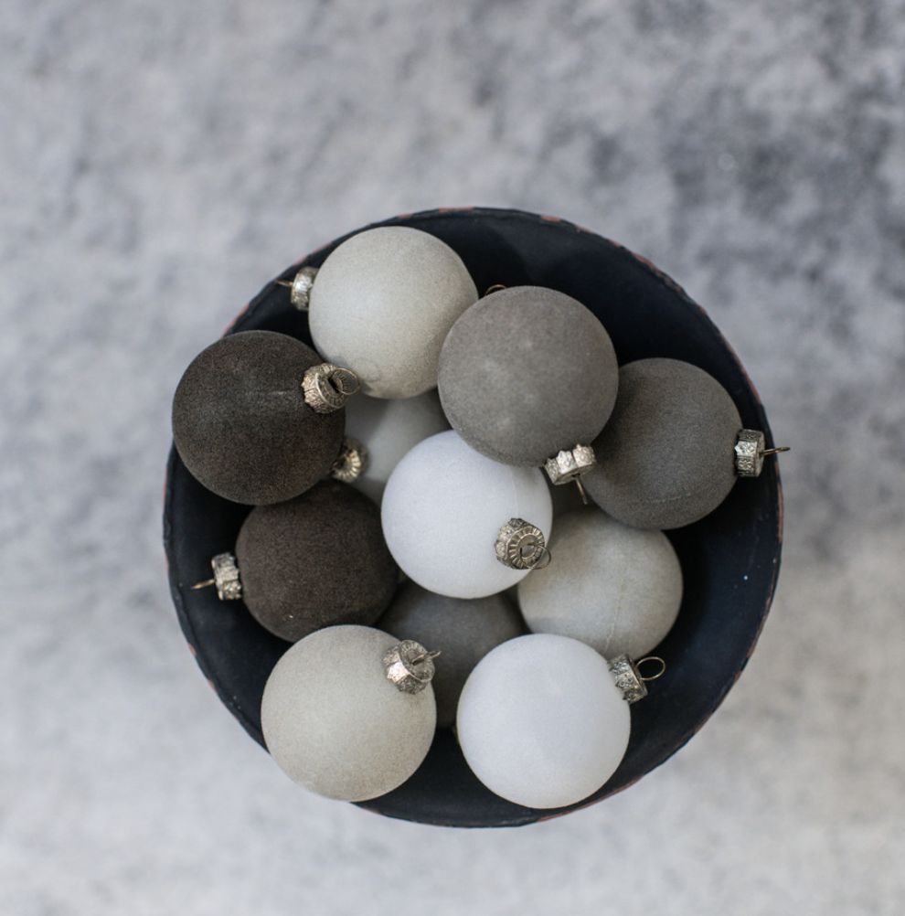 Flocked Ornament | Neutral