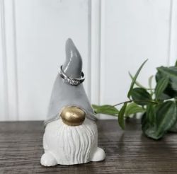 Christmas Gnome Ring Holder, Colour: Grey