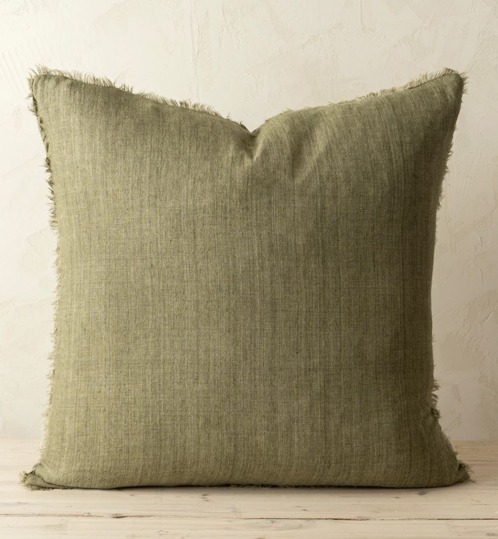 Lina Linen Pillow | Kelp