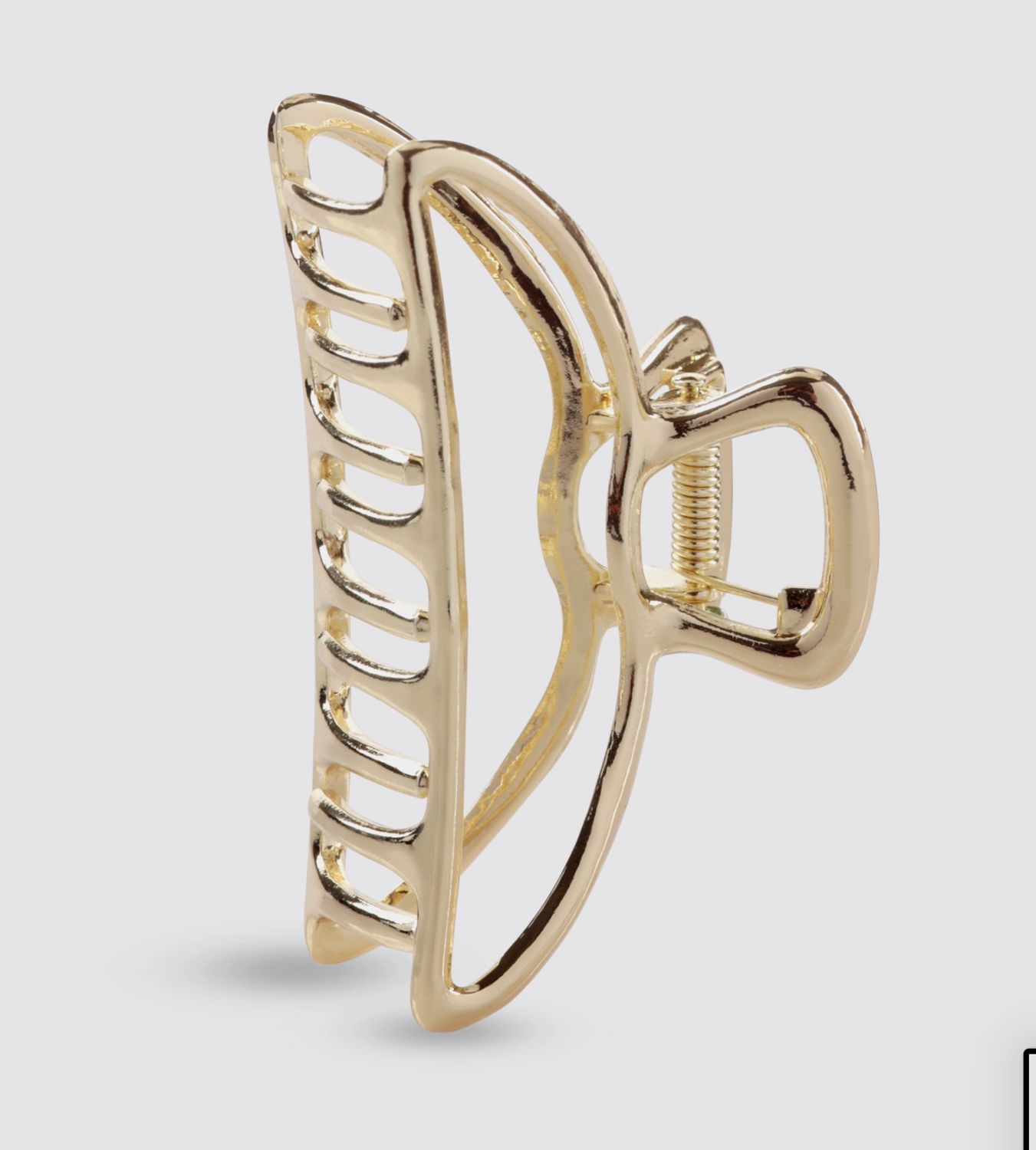 Open Shape Claw Clip | Gold
