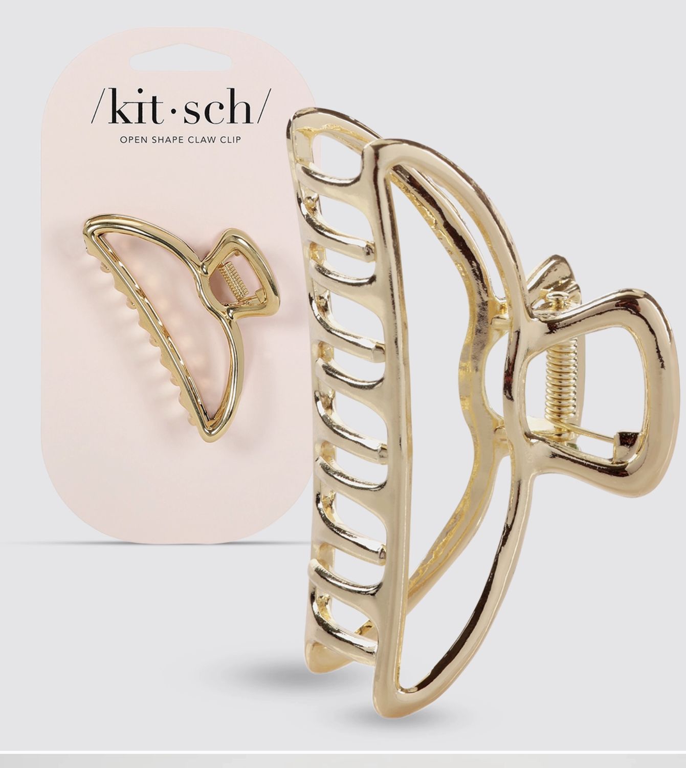 Open Shape Claw Clip | Gold