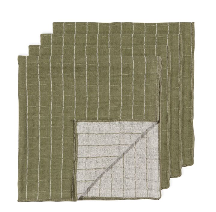 Olive Branch Double Weave Napkins | Set of 4