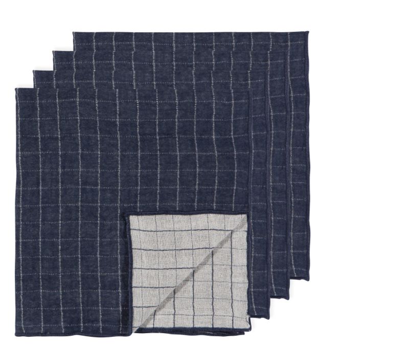 Midnight Double Weave  Napkins | Set of 4
