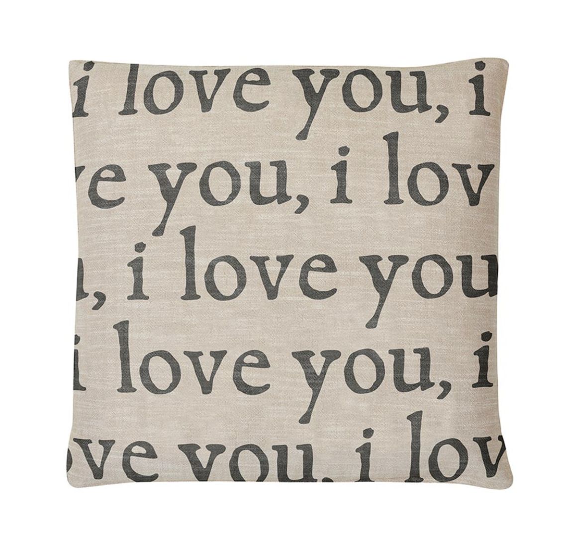 Euro Pillow | I love you
