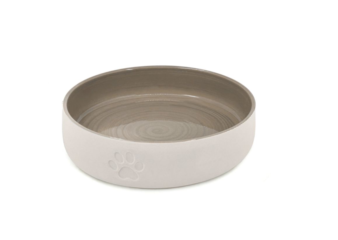 Paws Cafe | Pet Bowl, Size: Small, Colour: Taupe