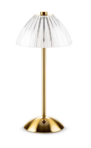 Fancy Fluted Shade LED Table Light