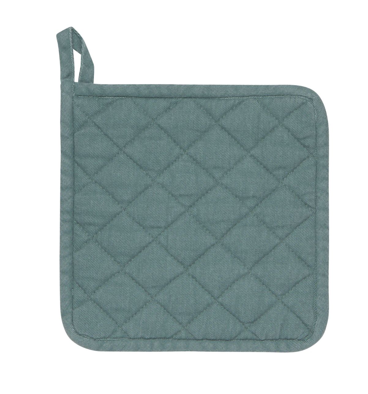 Stonewashed Pot Holder, Colour: Teal