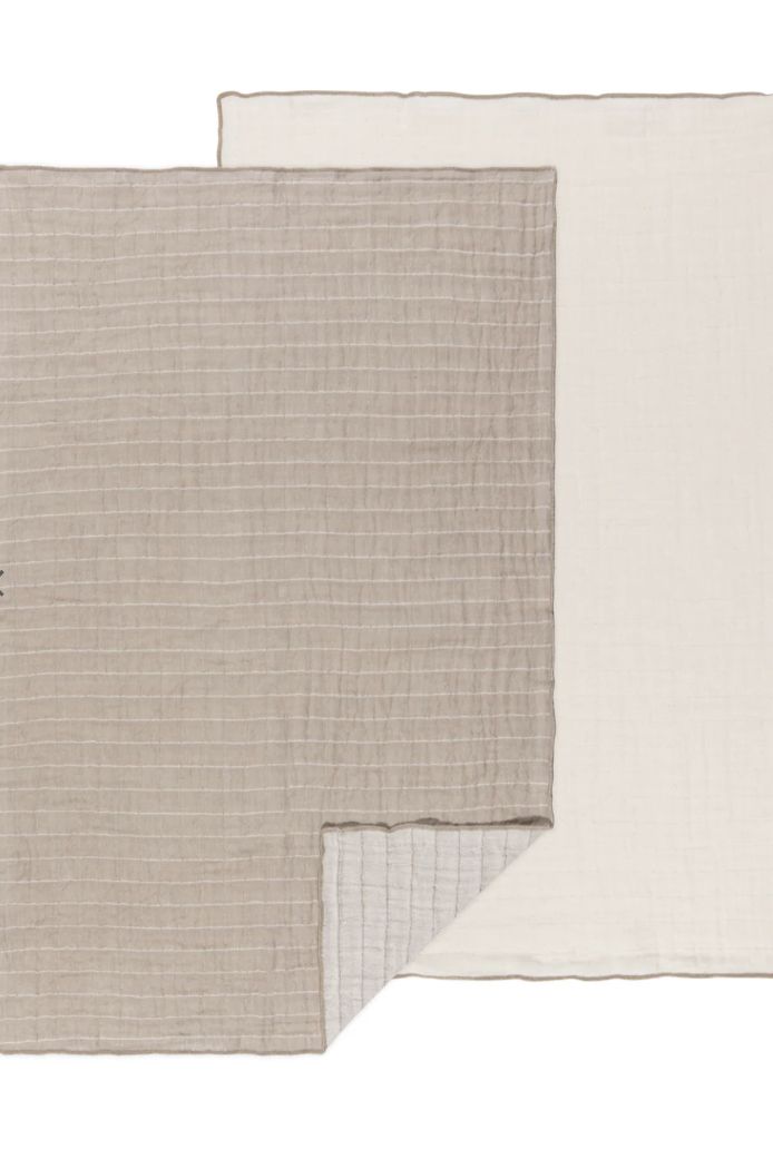 Dove Gray Double Weave  Dishtowels | Set of 2