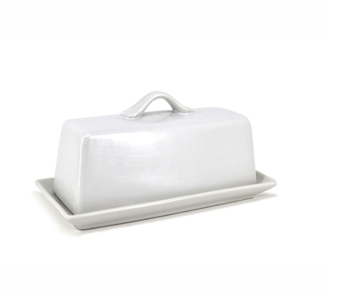 White Butter Dish