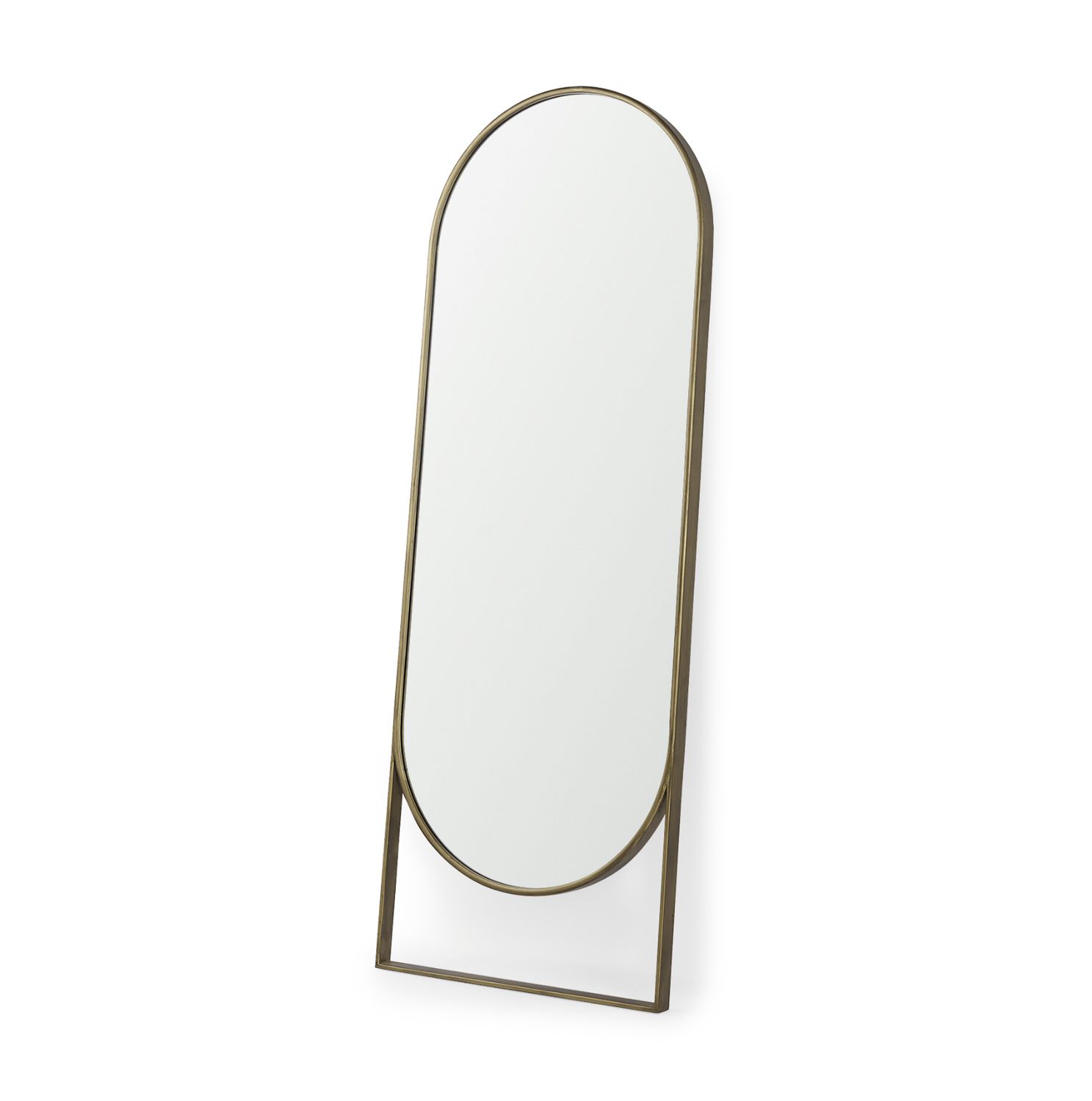 Sadie Arch Floor Mirror | Brass