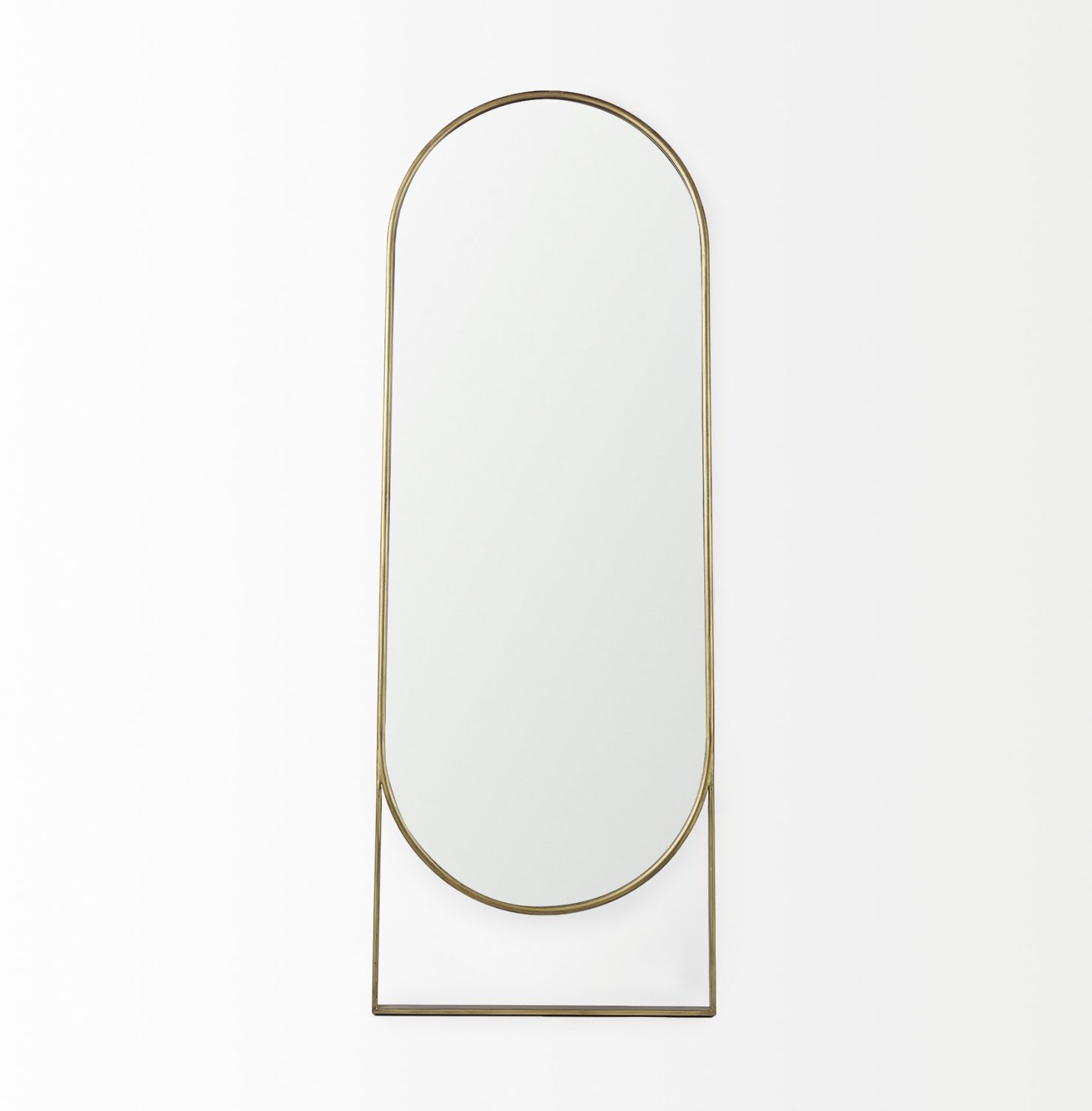 Sadie Arch Floor Mirror | Brass