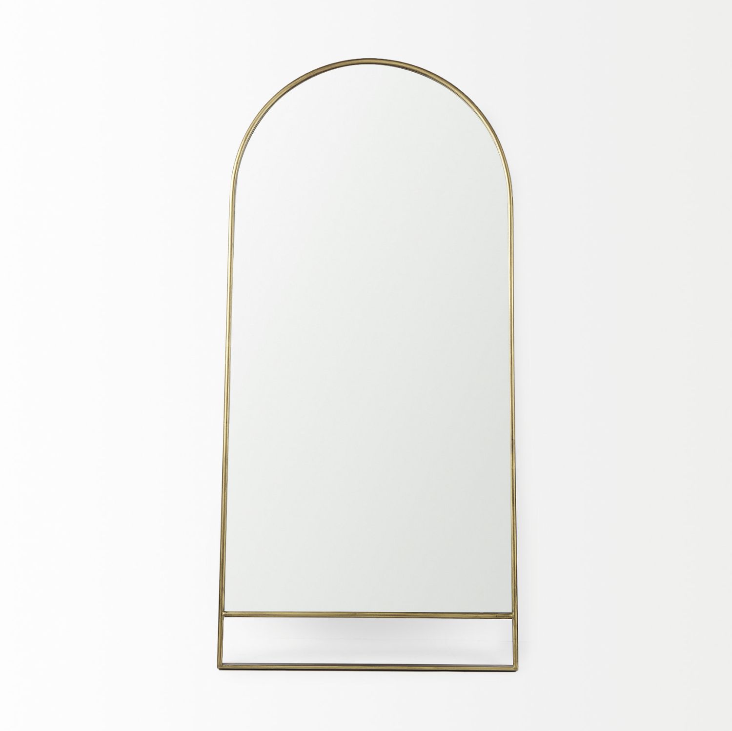 Sadie Rounded Mirror | Brass