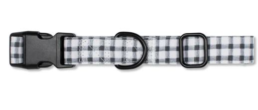 Dog Collar | 3 Styles, Colour: Gingham, Size: Small