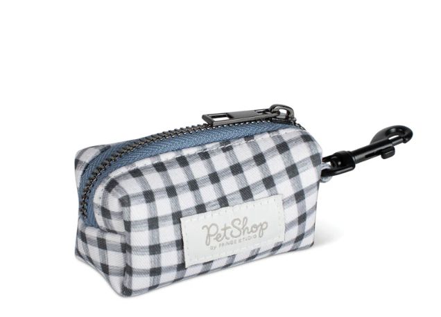Dog Waste Bag Holder, Colour: Gingham