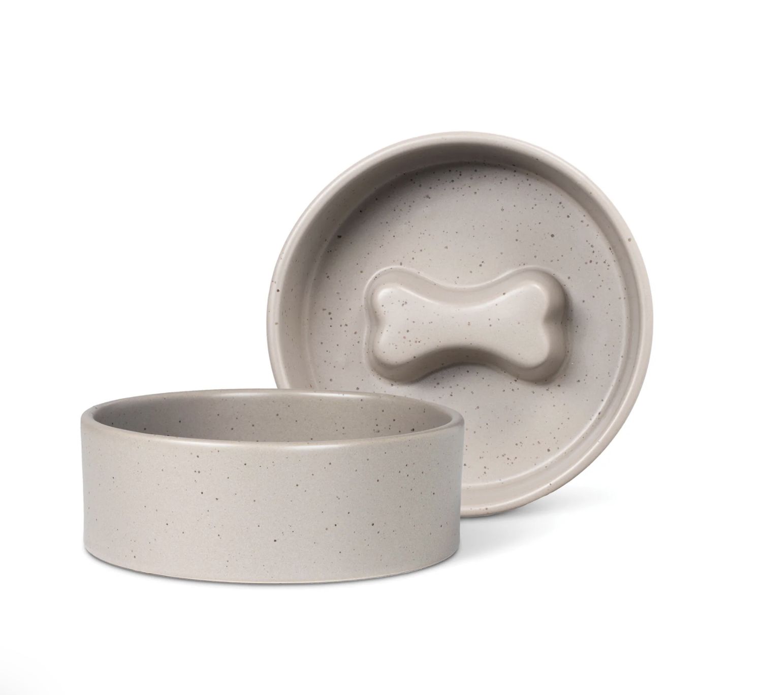 Pet Bowl | Slow Feeder, Colour: Taupe, Size: Small