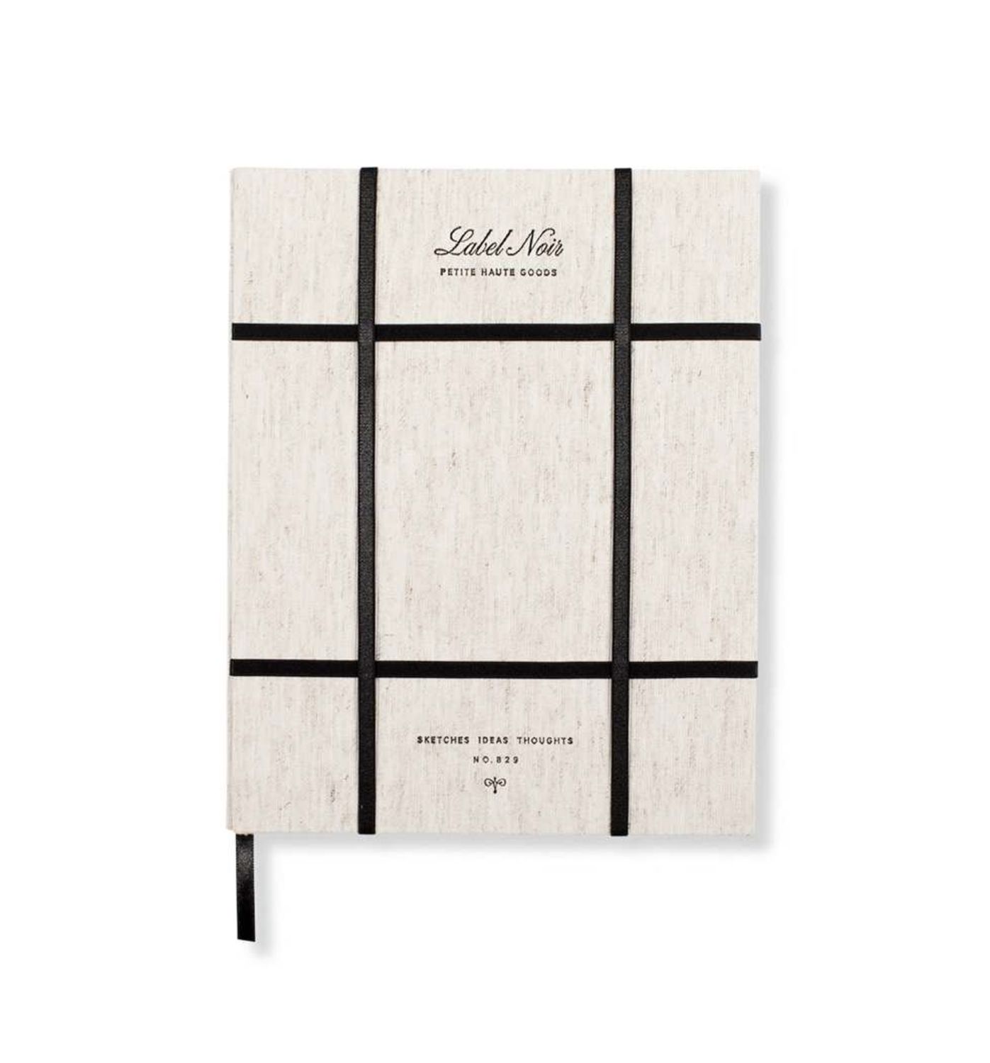 Noir Sketchbook with Elastic Grid  | Notebook