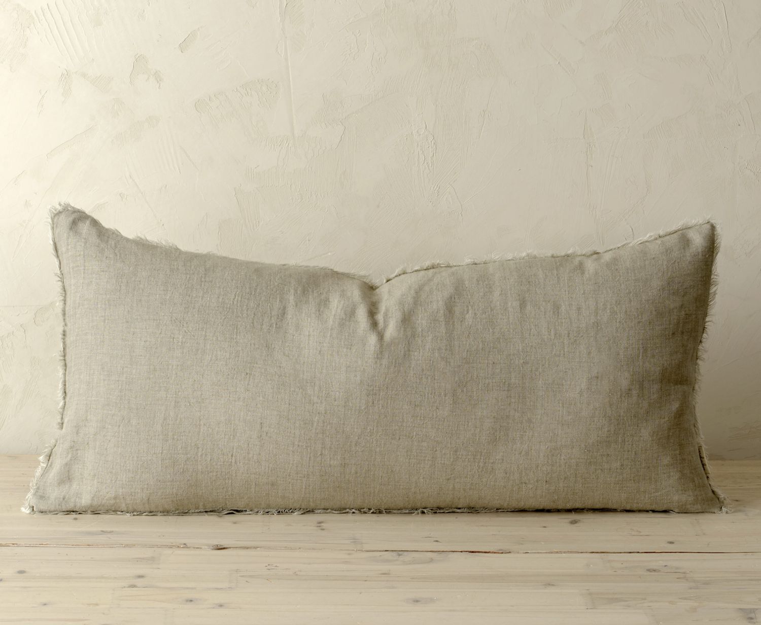 Lina Linen Pillow Lumbar | Sand
