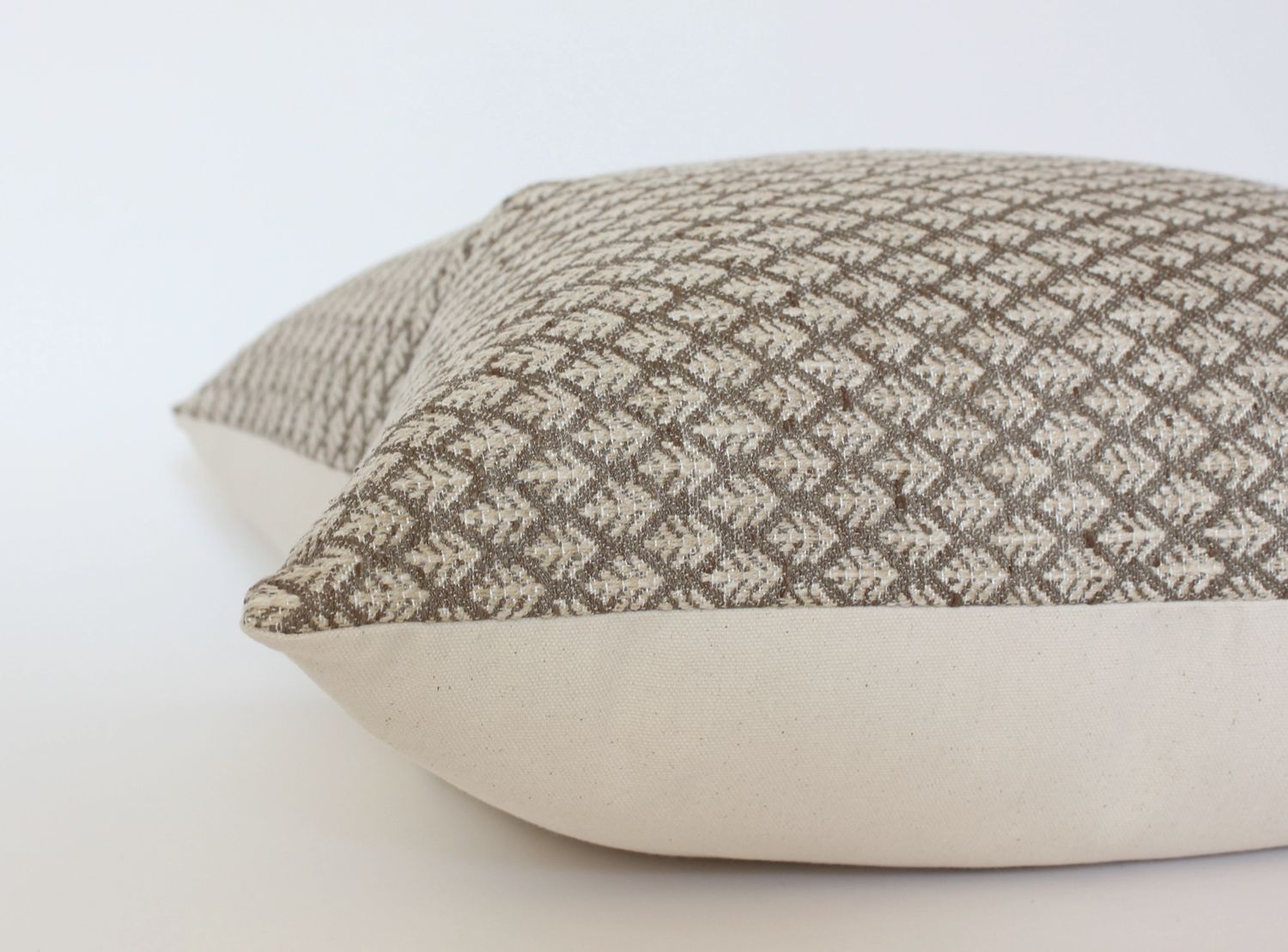 Brown Floral Pillow