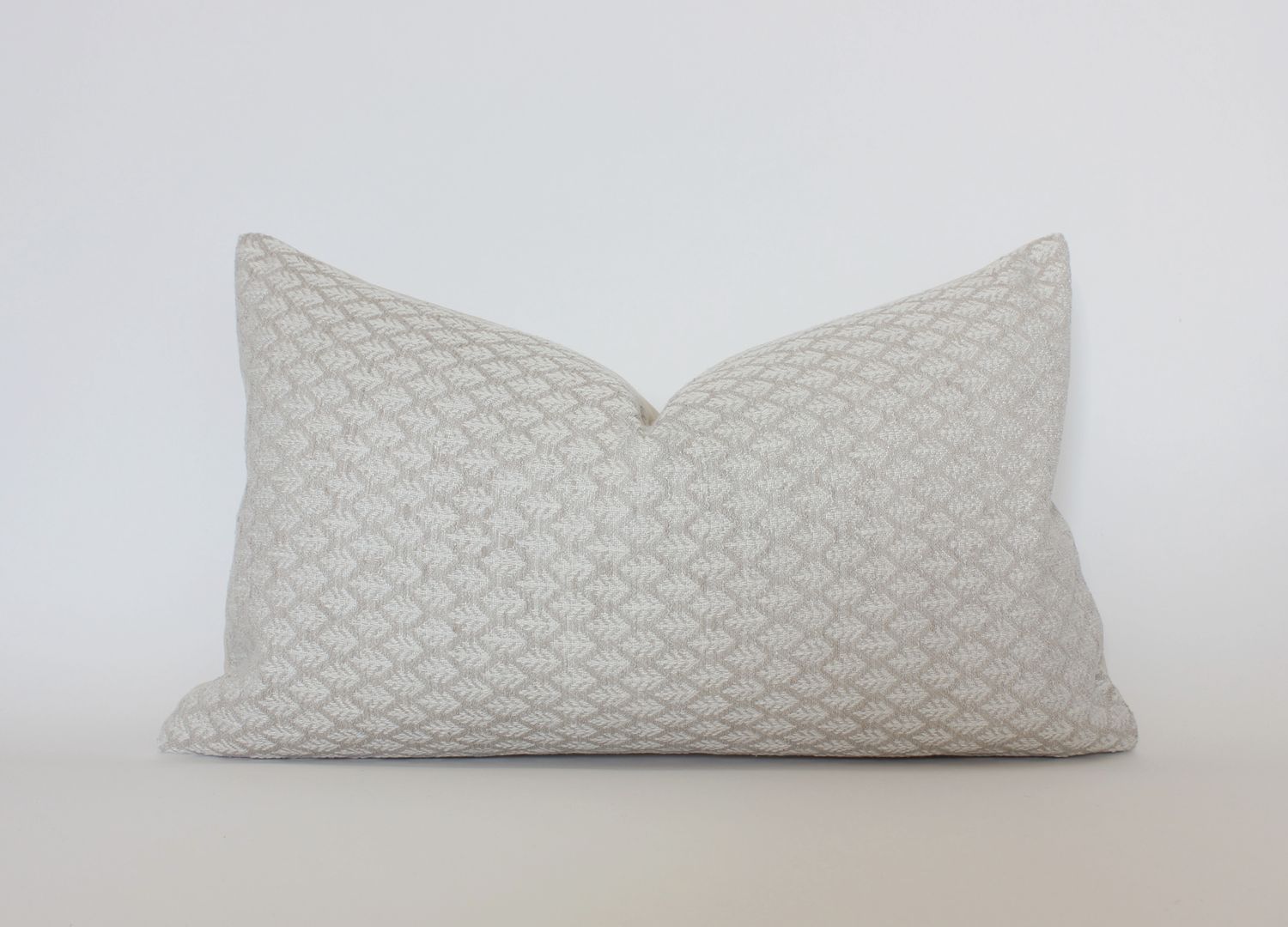 Ivory Floral Print Pillow