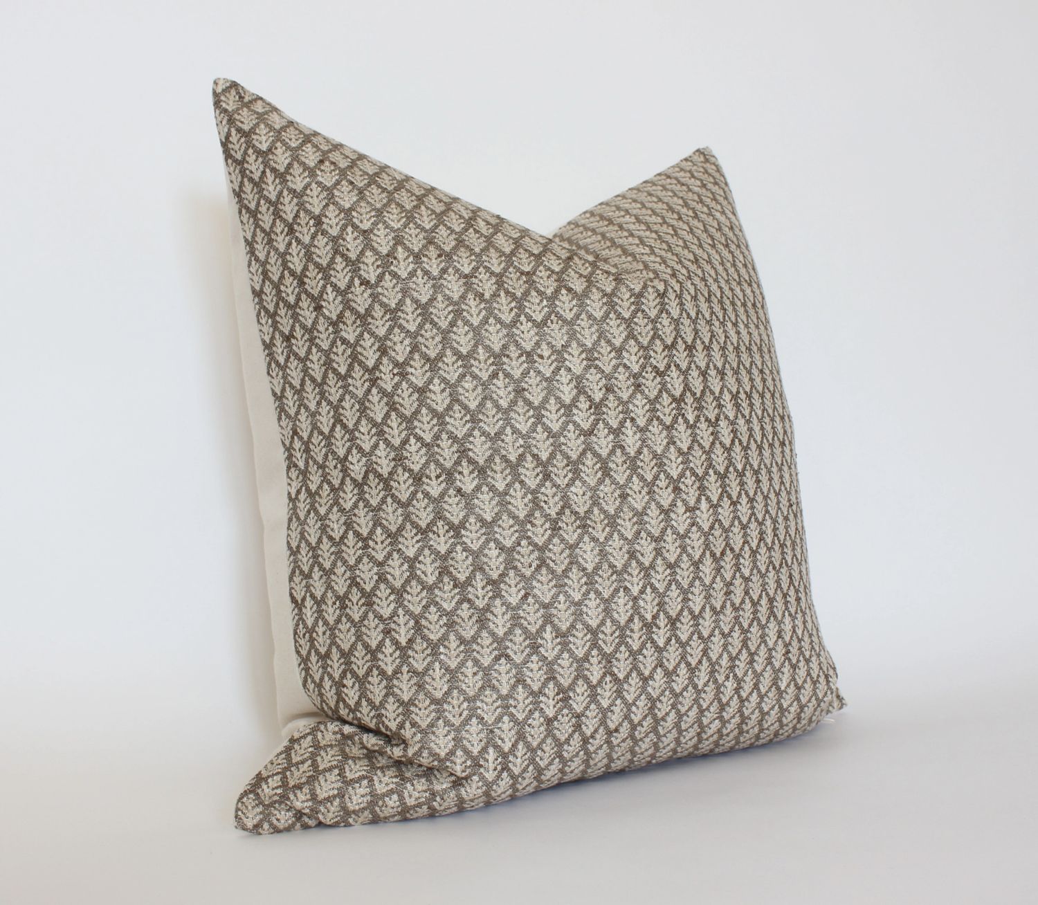 Brown Floral Pillow