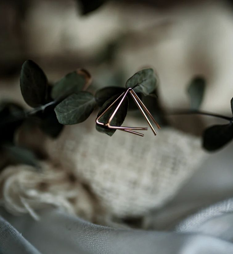 Triangle Hoop Earrings