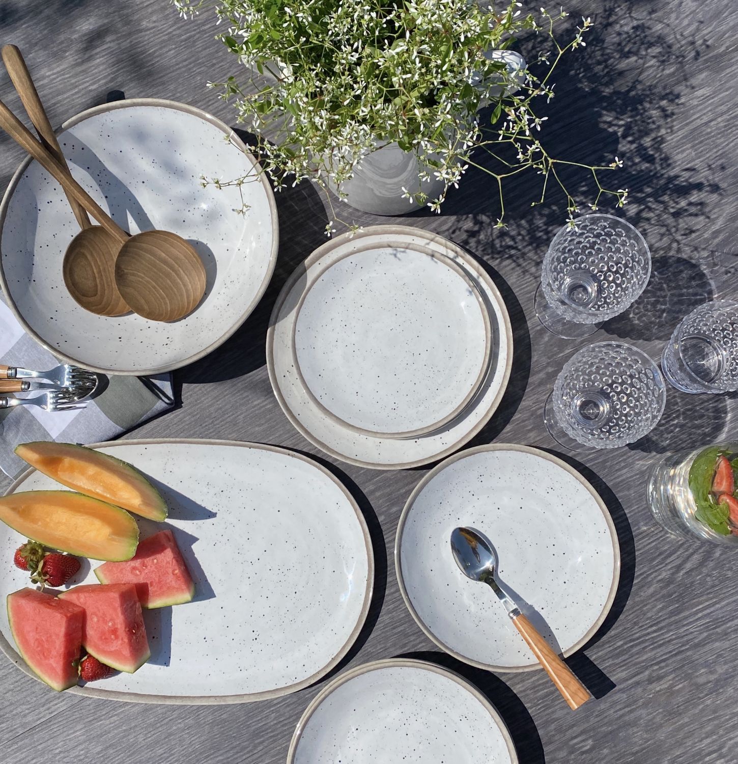 Bamboo Melamine Pottery Dinnerwares