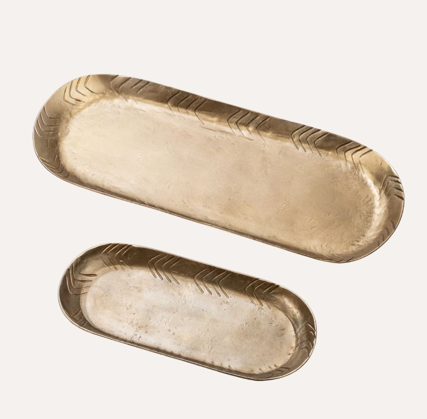 Forged Iron Oval Tray | Set of 2