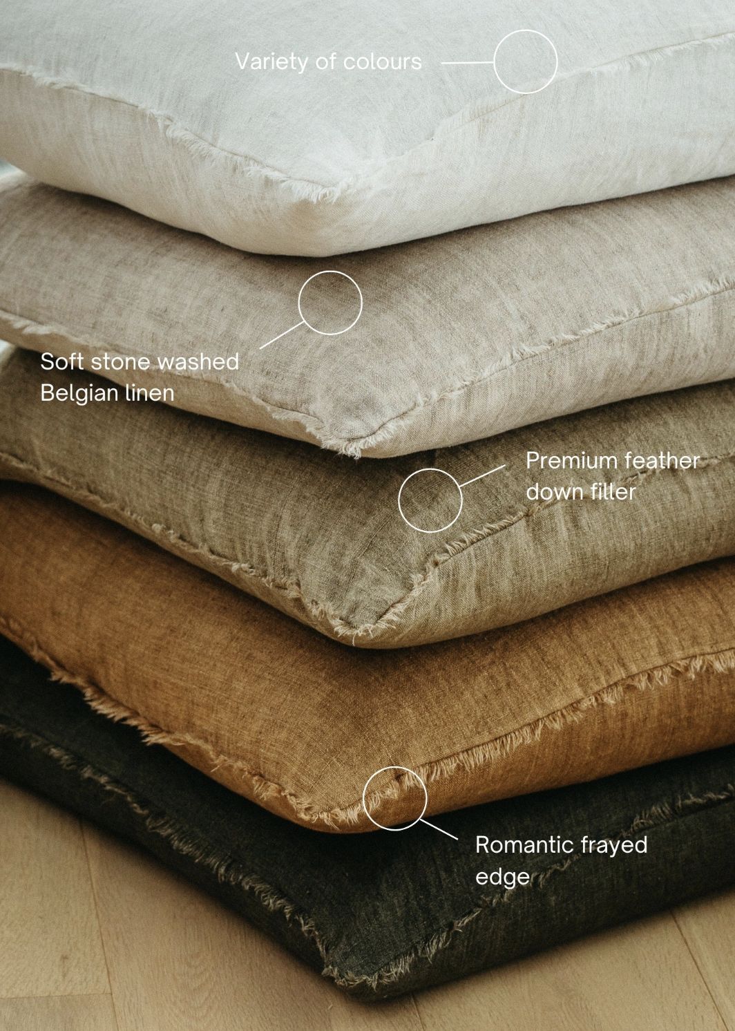 Lina Linen Pillow | Avocado 24x24