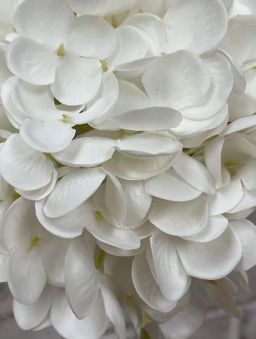 Real Touch Hydrangea Stem | White
