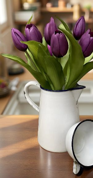 Real Touch Tulip Bundle | Purple 12"
