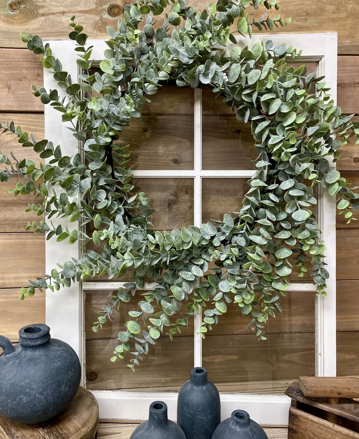 30&quot; Real Touch Eucalyptus Wreath
