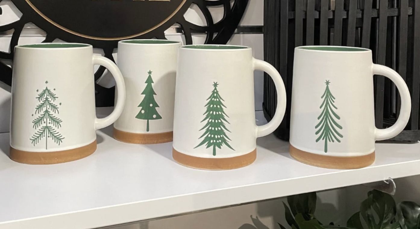 White Christmas Tree Mug