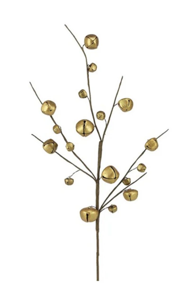 Antique Gold Jingle Bell Stem