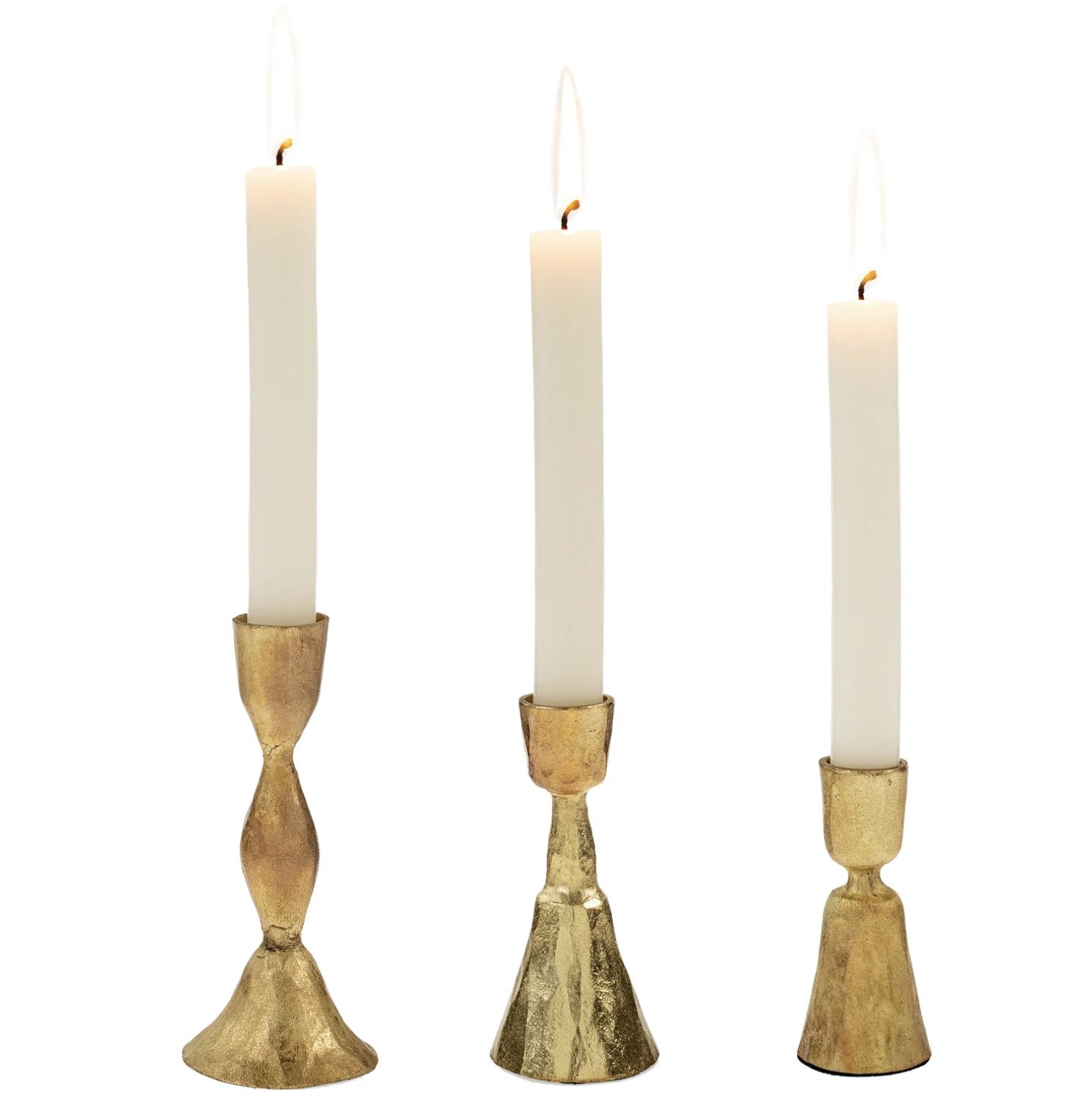 Zora Candlestick | Gold, Size: Small
