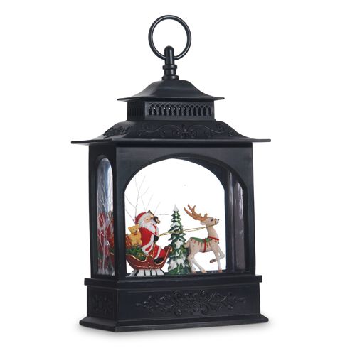Santa in Sleigh Snow Globe
