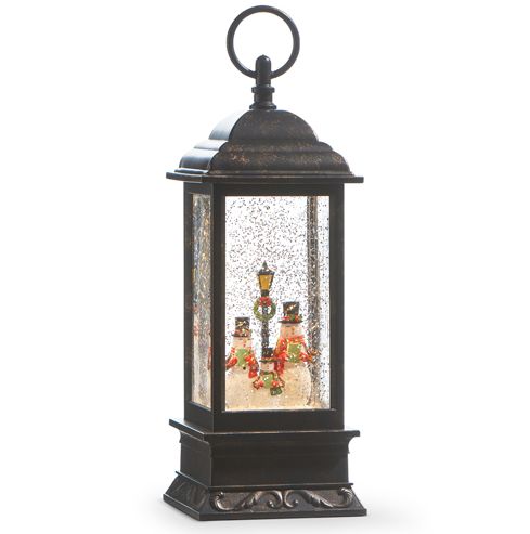 Caroling Snowman Family Musical Snow Globe