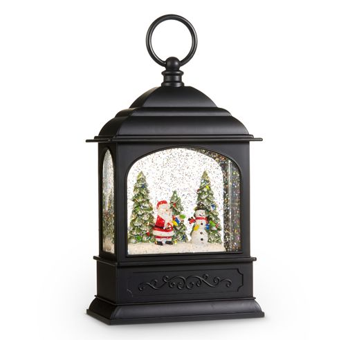 Santa and Snowman Musical Snow Globe