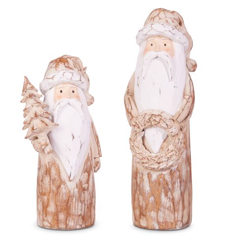 Natural Carved Santa