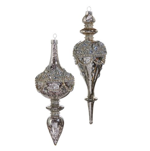 Jeweled Mercury Finial Ornament