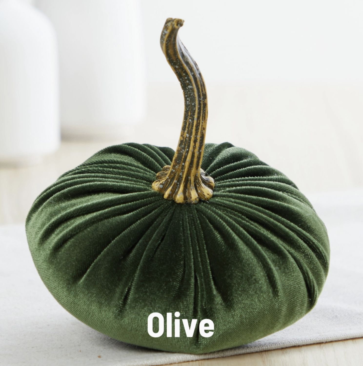 Velvet Pumpkin | Olive, Size: Small
