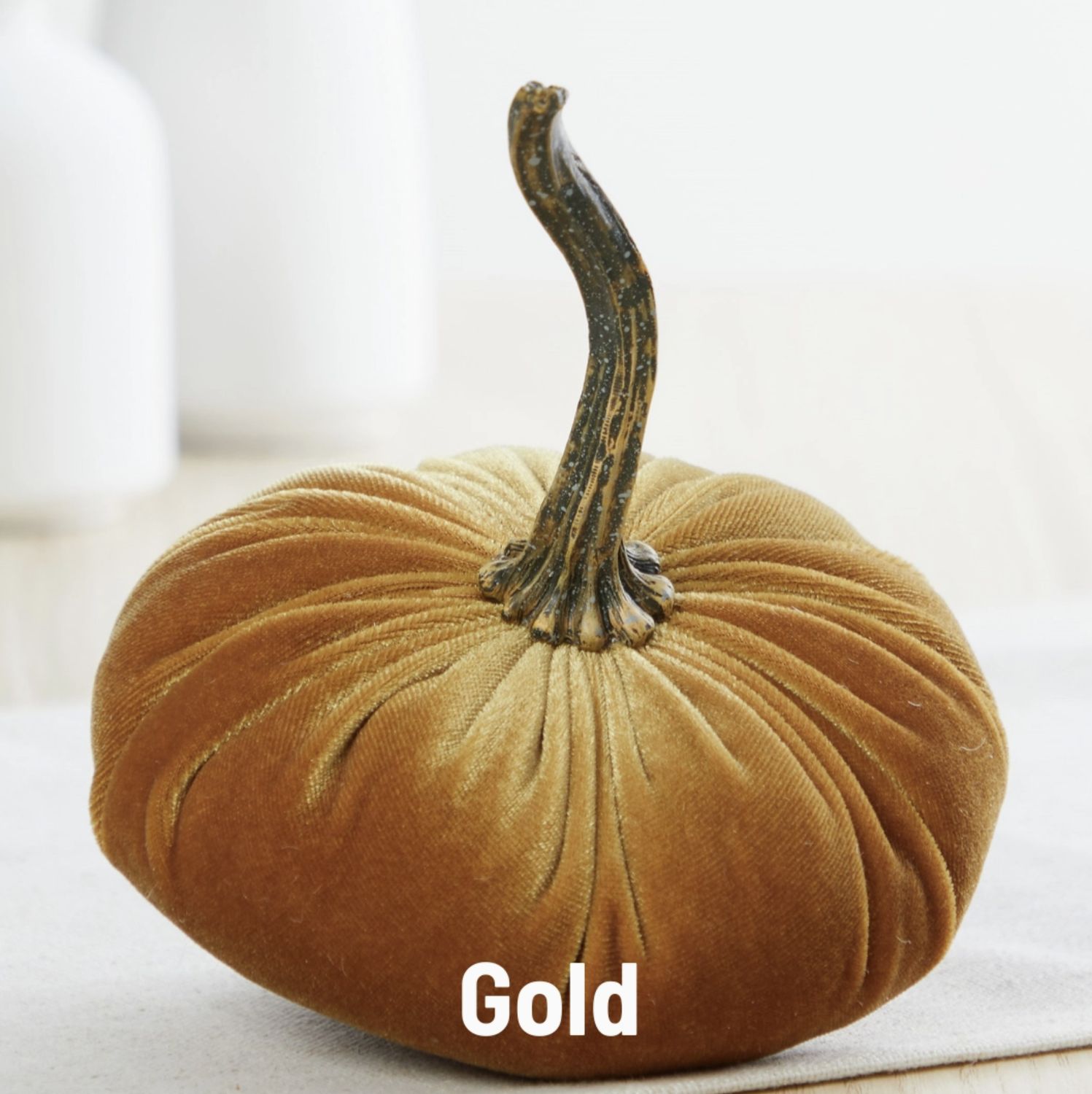 Velvet Pumpkin | Gold, Size: Small